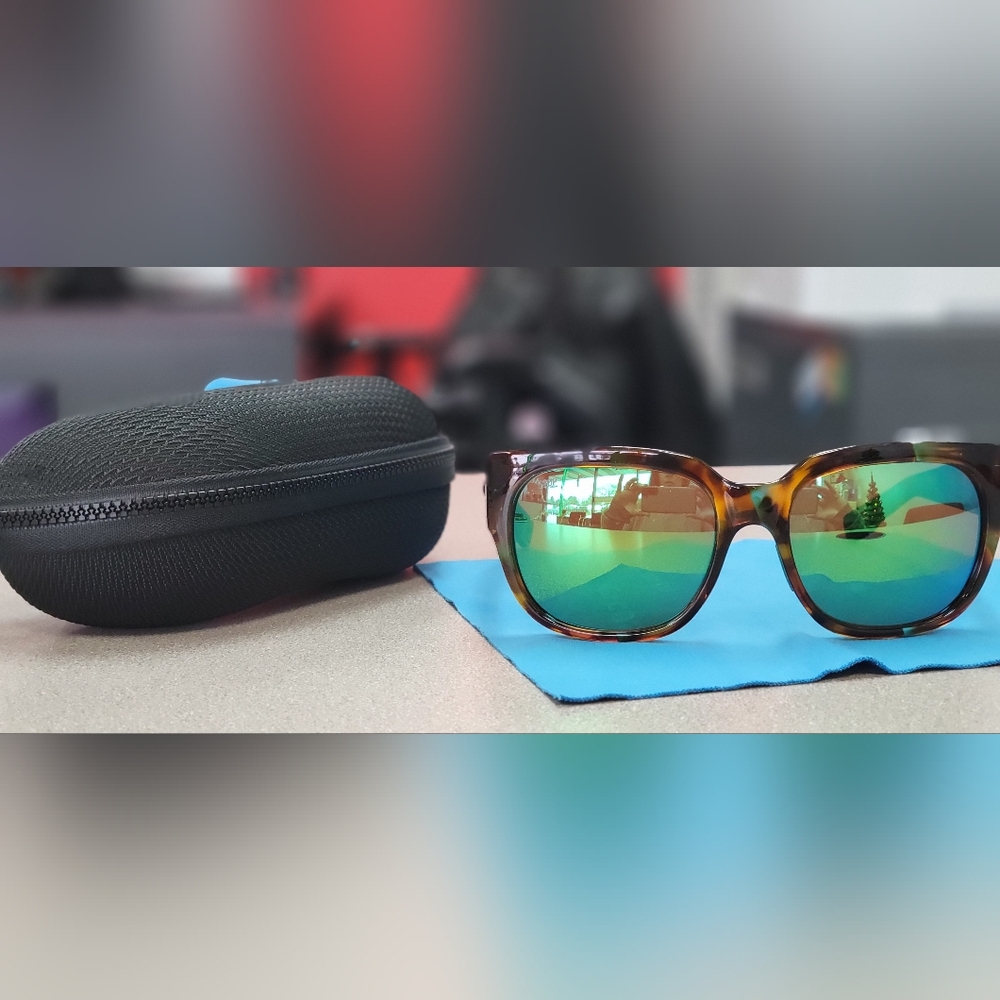 Costa Waterwoman Tortoise Shell Sunglasses with Green Lenses Polarized 580P